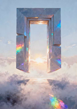 Iridescent Portal in the Sky