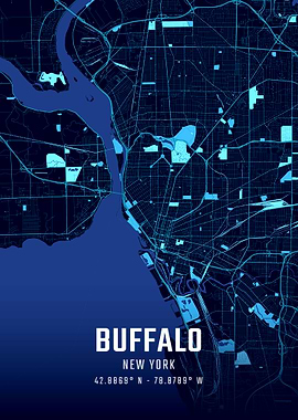 Buffalo Midnight City Map