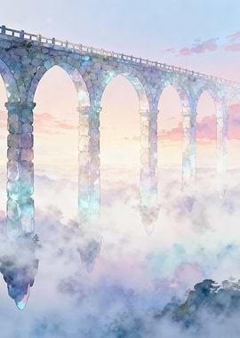 Arched Bridge Above the Clouds