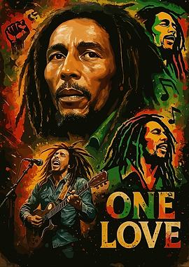 Bob Marley One Love Portrait