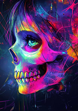 Skull Anime-Style Eye