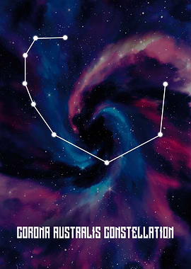 Corona Australis Constellation Art