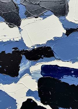 Abstract Palette Knife Painting