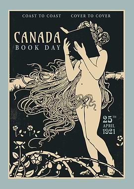 Canada Book Day Vintage Poster