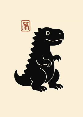 Cute Dinosaur Illustration