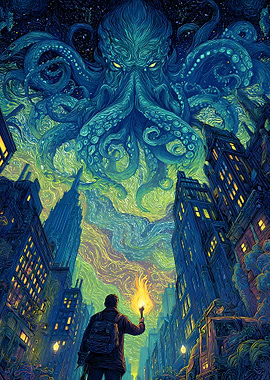 Cthulhu Starry Night