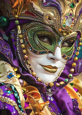 Venetian Mask Close-Up