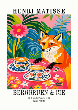 Henri Matisse Fox Coffee Art Print