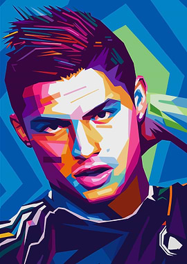 Cristiano Ronaldo Colorful Pop Art Portrait