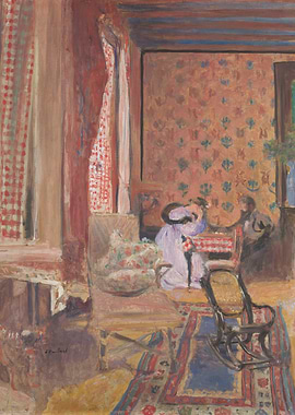 Interior with Figures by Édouard Vuillard