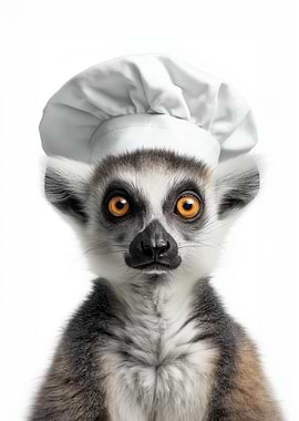 Lemur Chef Portrait
