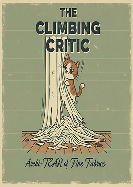 The Climbing Critic: Cat and Curtains