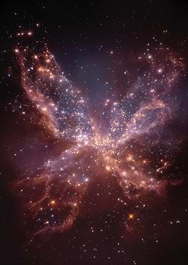 Butterfly Nebula in Space