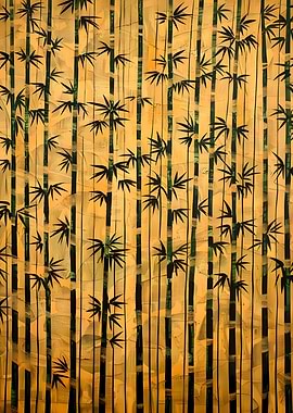 Vintage Zen Forest Bamboo