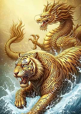 Golden Dragon Tiger Water