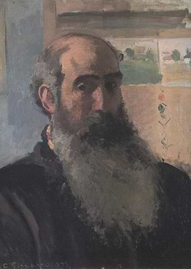 Camille Pissarro Self-Portrait Painting