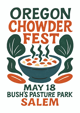 Oregon Chowder Fest Event Poster