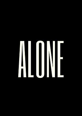 Alone Text Art
