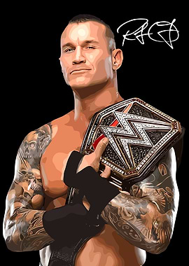 Randy Orton WWE Champion vector