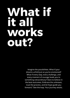 Inspirational Quote on Black Background