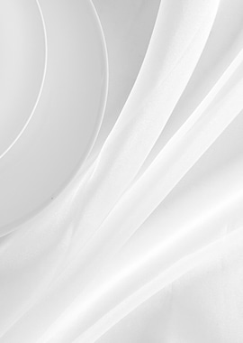 White Fabric and Plates