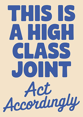 High Class Joint Text Art