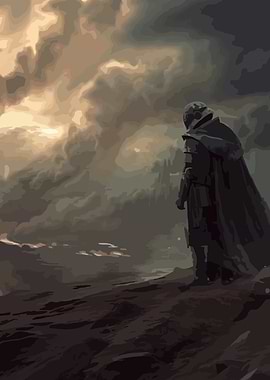 Dark Knight on a Hill