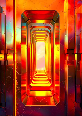 Metallic Celestial Sky