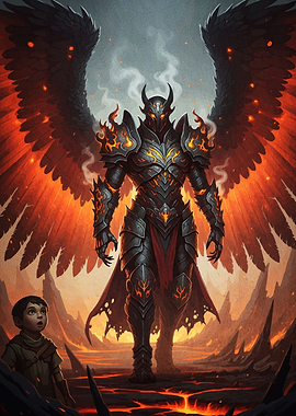 Armored Angel Boy Hellscape