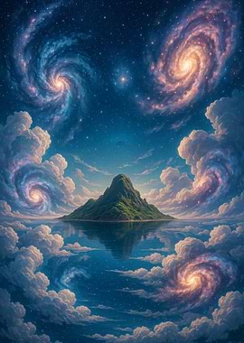 Fantasy Island in the Sky with Galaxies