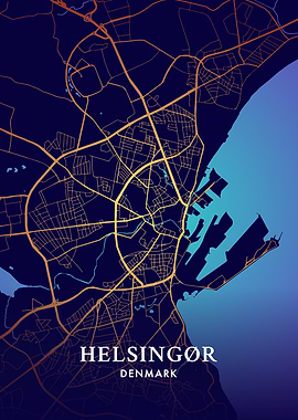 Helsingor City Map