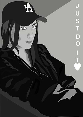 Just Do It - Monochrome Portrait