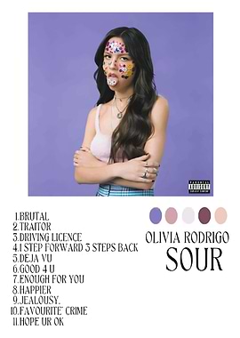 Olivia Rodrigo - Sour Album Cover