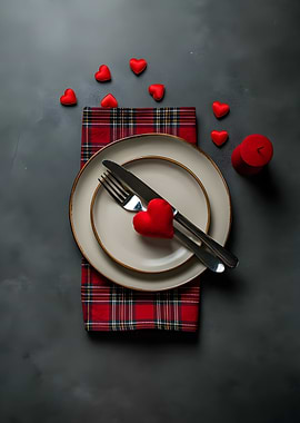 Valentine's Day Table Setting