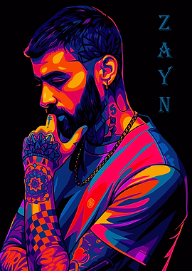 Zayn Malik Pop Art Portrait