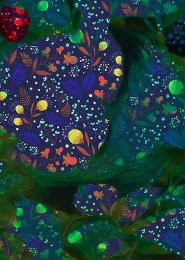 Summer Night Garden Collage