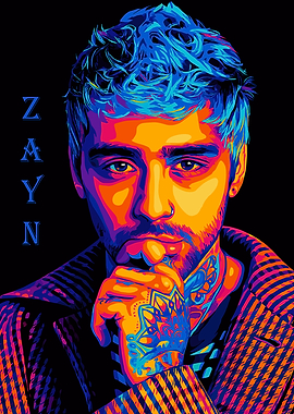 Zayn Malik Pop Art Portrait