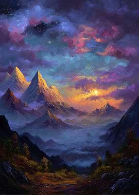 Mountain Landscape Painting