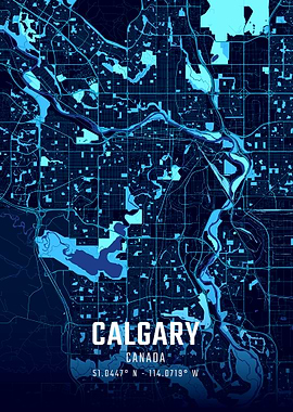 Calgary Midnight City Map
