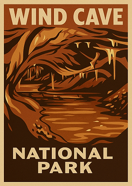 Wind Cave National Park Poster