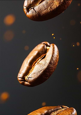 Floating Coffee Beans