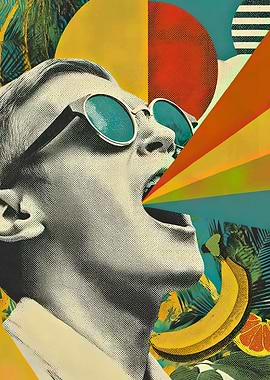 Retro Pop Art Tropical Vibe