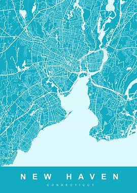 New Haven, Connecticut City Map