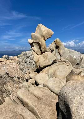 Sculpted Rocks by the Sea