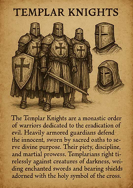 Templar Knights Illustration