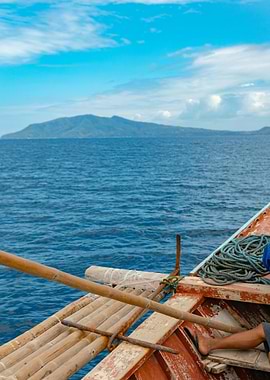 Boat trip on the ocean