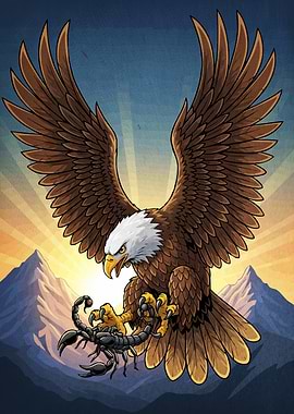 Eagle versus Scorpion