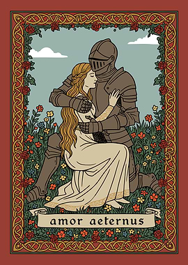 Amor Aeternus: Knight and Maiden Embrace