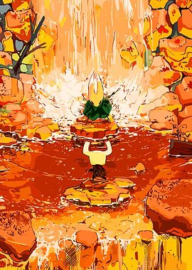 Hollow Knight Waterfall Scene