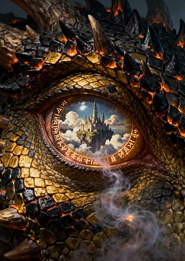 Dragon's Eye with Floating Castle Reflection